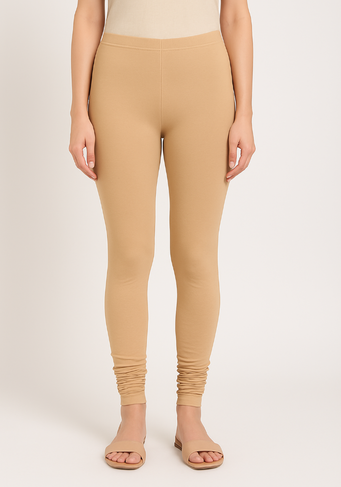 Women’s Churidar Leggings | Cotton Blend | Full Length | Multiple Colors